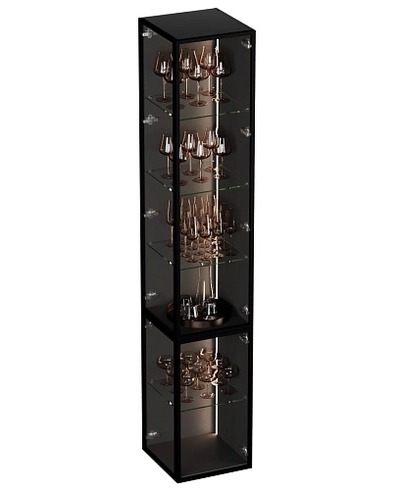 Шкаф завершающий для посуды с подсветкой LF270