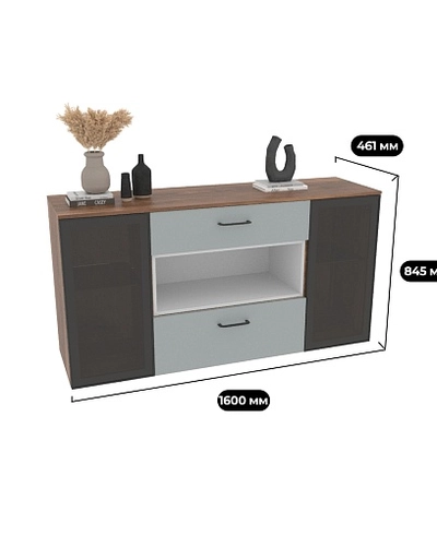 Комод с стеклом и нишей с подсветкой R712.1