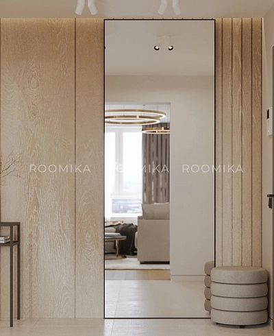 Зеркало в профиле R129.2 с подсветкой