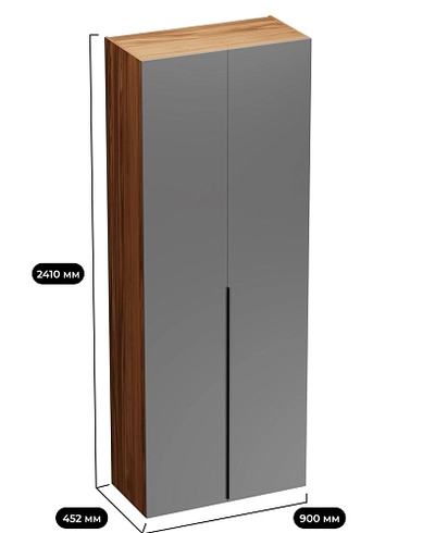 Шкаф двустворчатый L210.44-1