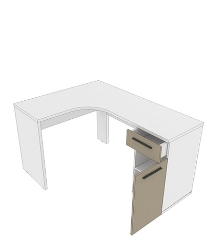 Стол угловой разносторонний L714 L/R