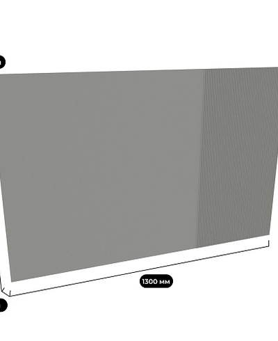 Панель стеновая в эмали (над тумбой ТВ) LE136.2
