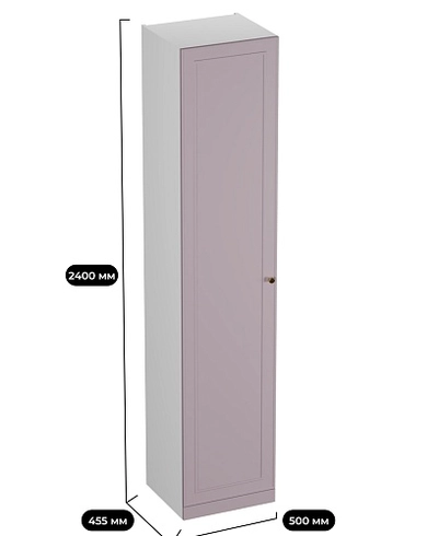 Шкаф однодверный для одежды A221.44-1