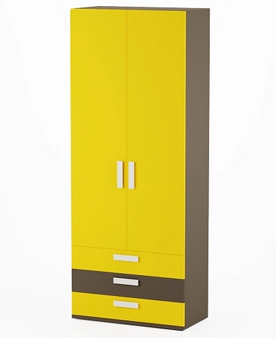 Шкаф двухдверный 3 ящика E211