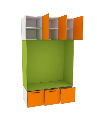 Шкаф с нишей и сидушкой L412.60