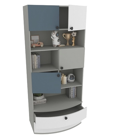 Шкаф книжный с ящиками P217