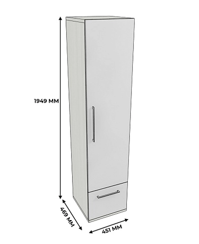 Шкаф однодверный напольный CG-221