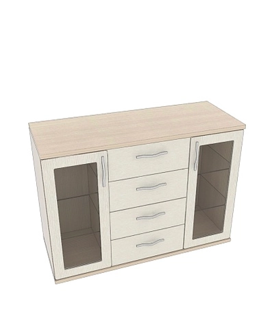 Комод со стеклянными полками P707.1