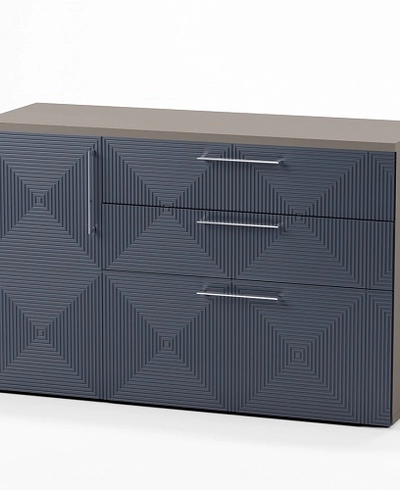 Комод с фрезерованными фасадами в эмали LE706 L/R