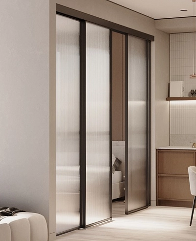 Межкомнатная перегородка для спальни, стекло Эстриадо GRACE 4