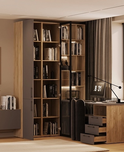 Шкаф с двумя глухими дверями R222