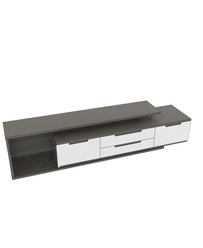 Тумба TV напольная с подсветкой, фасады в эмали LE507 L/R