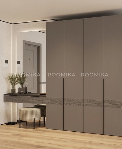 Лацио прихожая фрезерованные фасады в эмали 16