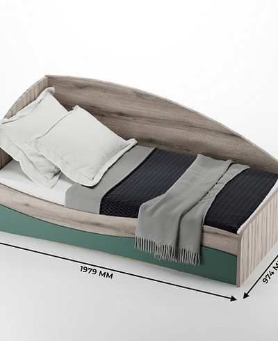 Кровать односпальная P901 с подъемным механизмом, 90x190