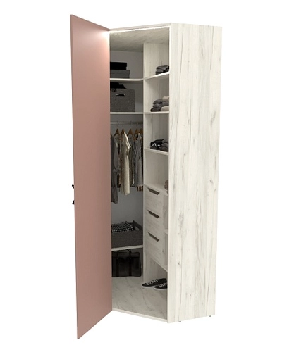 Шкаф угловой с подсветкой LG209.44 L/R