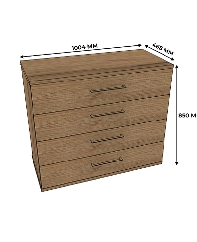 Комод 4 ящика C-703