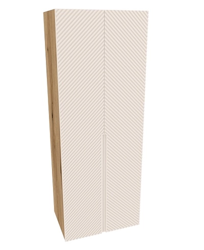 Шкаф 2 дверный, фрезерованные фасады в эмали LE210.60-4