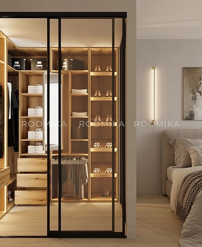 Шкаф с ящиками и штангой с подсветкой M450.50-3