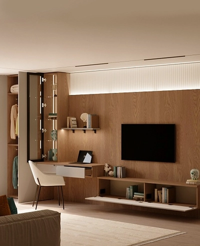 Шкаф навесной стеклянный с подсветкой R331.2 нестандарт