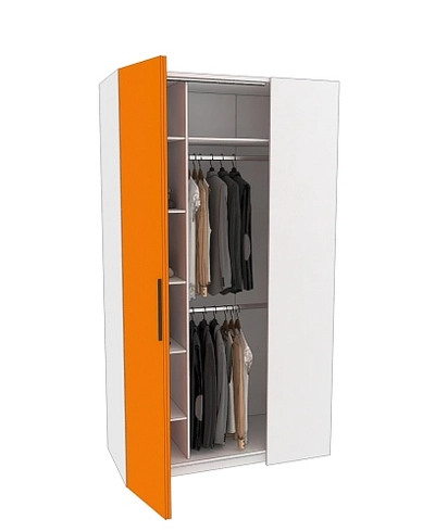 Шкаф со складными дверьми и фальш панелью L206 L/R