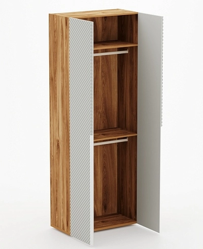 Шкаф 2 дверный, фрезерованные фасады в эмали LE210.44-1