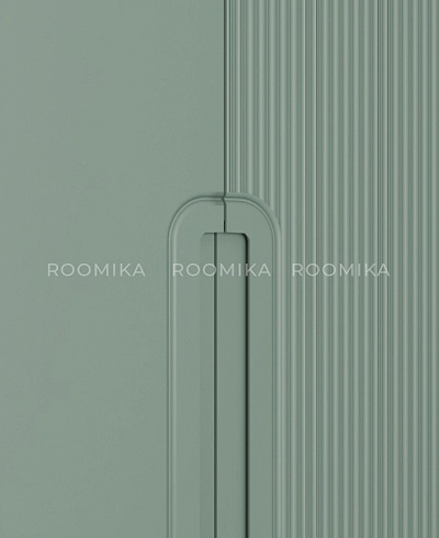 Шкаф 2 дверный, фрезерованные фасады в эмали LE210.60-4