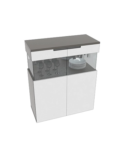 Винный шкаф с подсветкой, фасады в эмали LE200