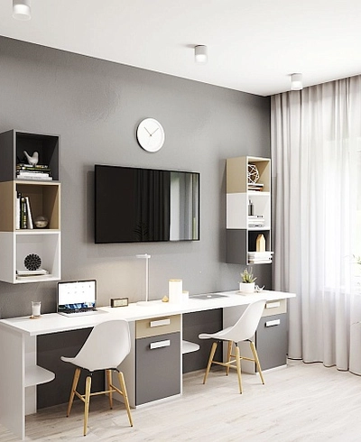 Рабочая зона для двоих детей Левел