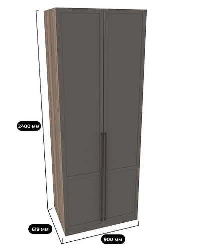 Шкаф двухдверный с перемычкой А210.60-1P