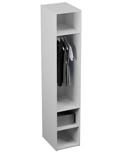 Шкаф для одежды, фрезерованные фасады в эмали LЕ251.60-2 L/R