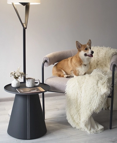 Столик журнальный SHT-CT61, цвет капучино муар/корица