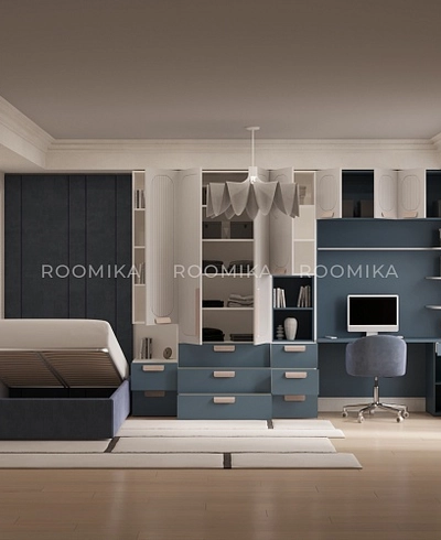 Лацио детская фрезерованные фасады в эмали 90