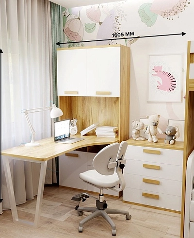 Рабочая зона со шкафом Левел