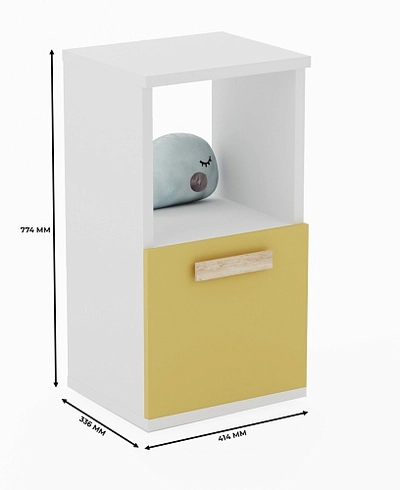 Cтеллаж сквозной книжный на 2 ниши E802 с фасадом 1 шт