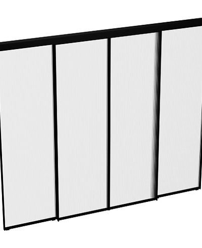 Раздвижная перегородка для кухни, стекло Мору GRACE 3