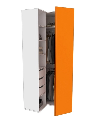 Шкаф угловой L208 L/R