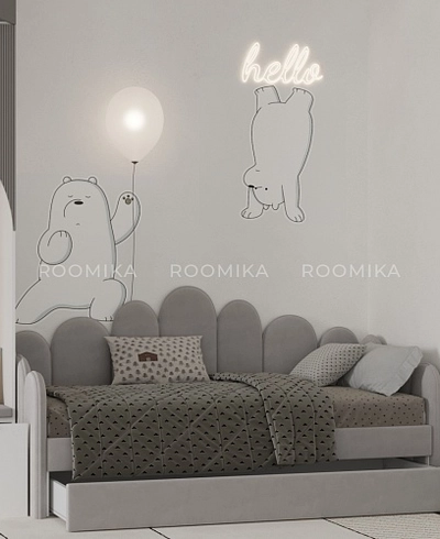 Мягкая кровать-диван ШЕЛЛ, 90x190