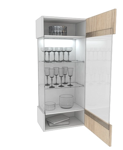 Шкаф навесной с подсветкой L360 L/R