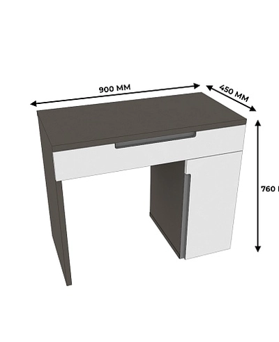 Туалетный столик, фасады в эмали LE711 L/R