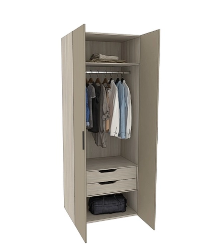 Шкаф двухдверный с ящиками во всю ширину L210.60-3