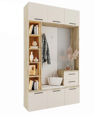 Секция с вешалкой и стеллажом L416