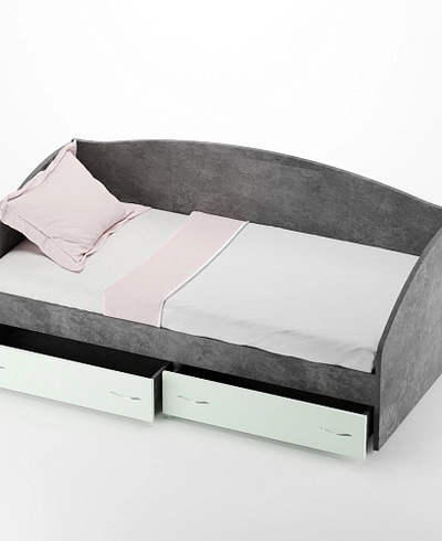 Кровать односпальная с ящиками P902N, 90x190