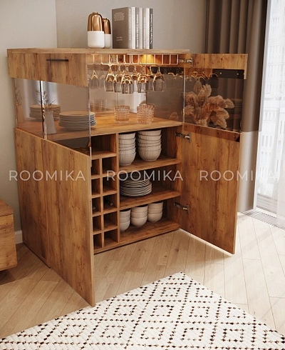 Винный шкаф с подсветкой L200