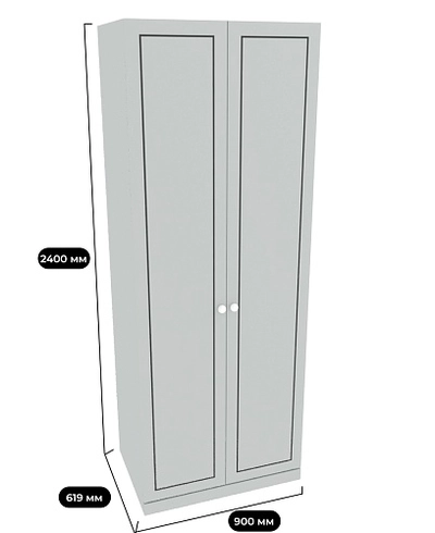 Шкаф двухдверный А210.60-2