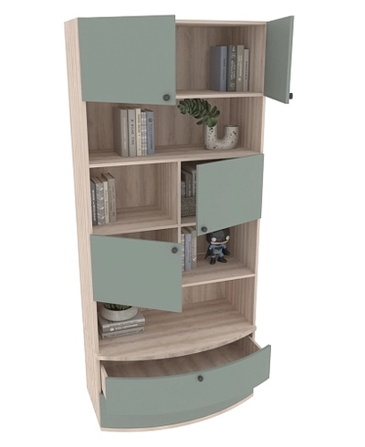 Шкаф книжный с ящиками P217