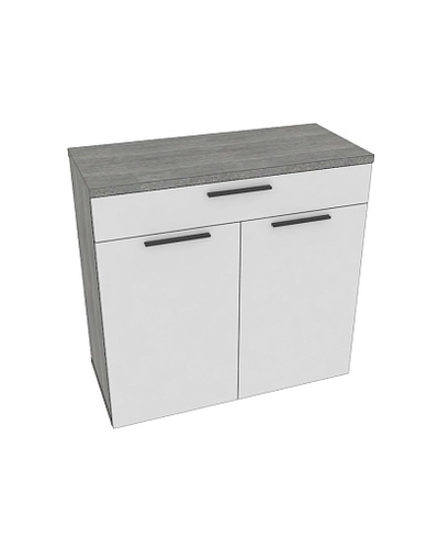 Тумба широкая 2 дверная с ящиком LG-876