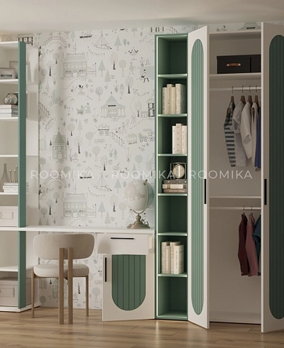 Рабочая зона Лацио фрезерованные фасады в эмали 88