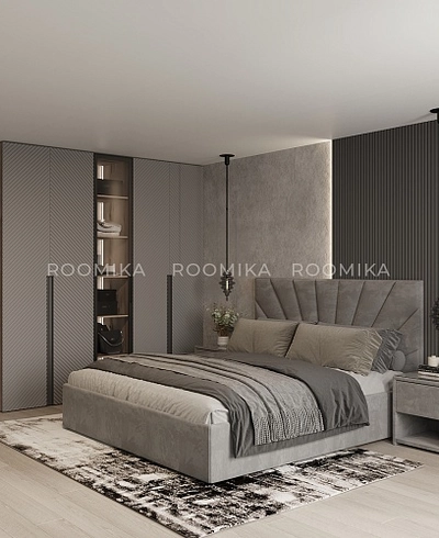 Шкафная группа Лацио фрезерованные фасады в эмали 37