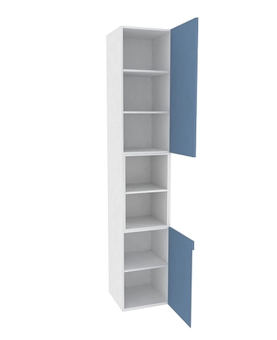 Шкаф  однодверный с нишей, фасады в эмали LE226