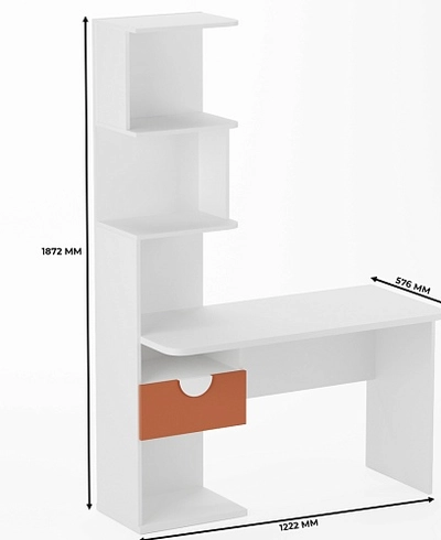 Рабочий стол со встроенным стеллажом HOF420